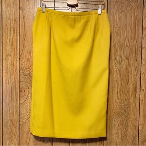 HARVÉ BENARD | Women’s Yellow Pencil Skirt